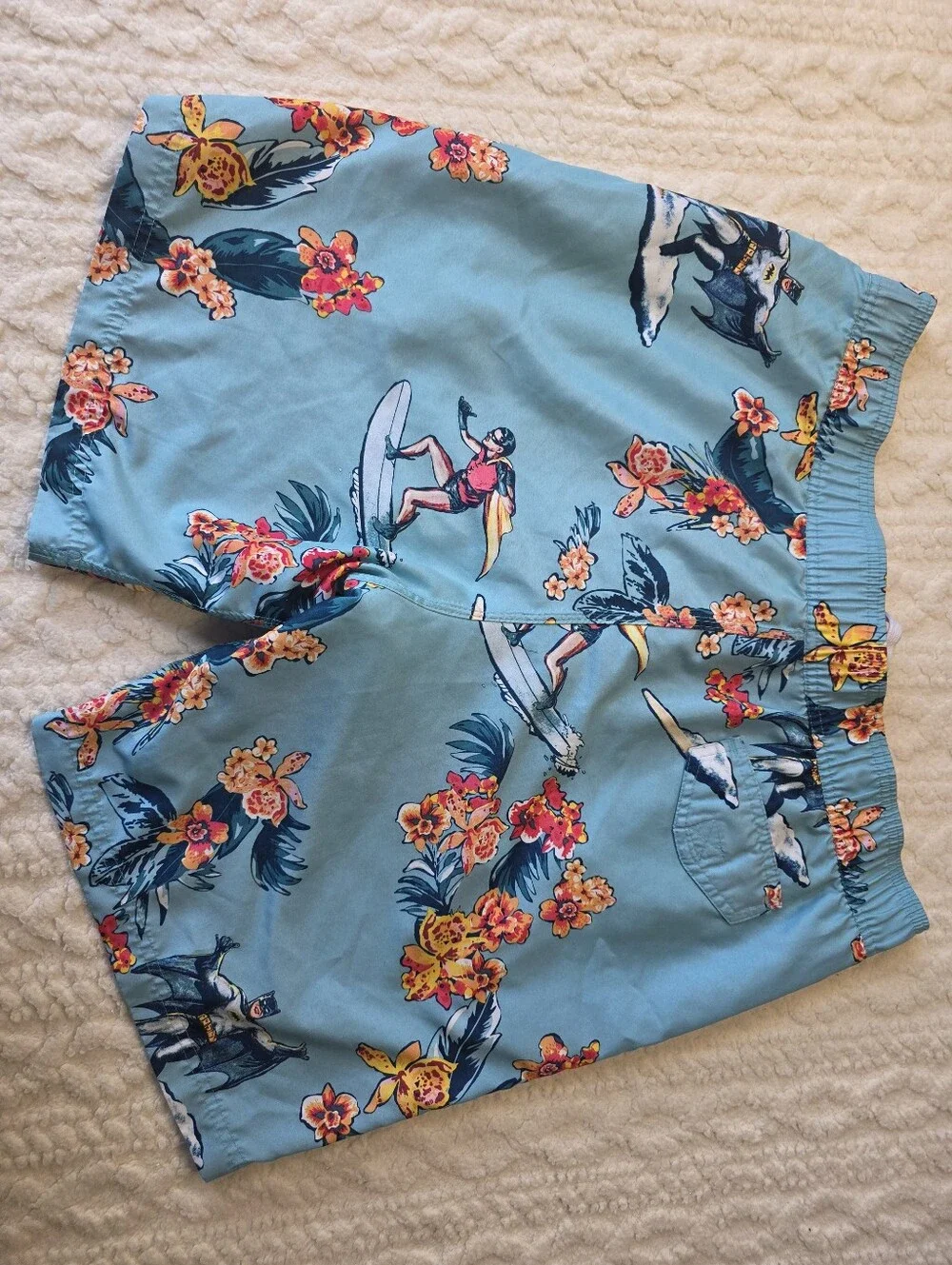 Batman Tropical Surf Swim Trunks Board Shorts XL